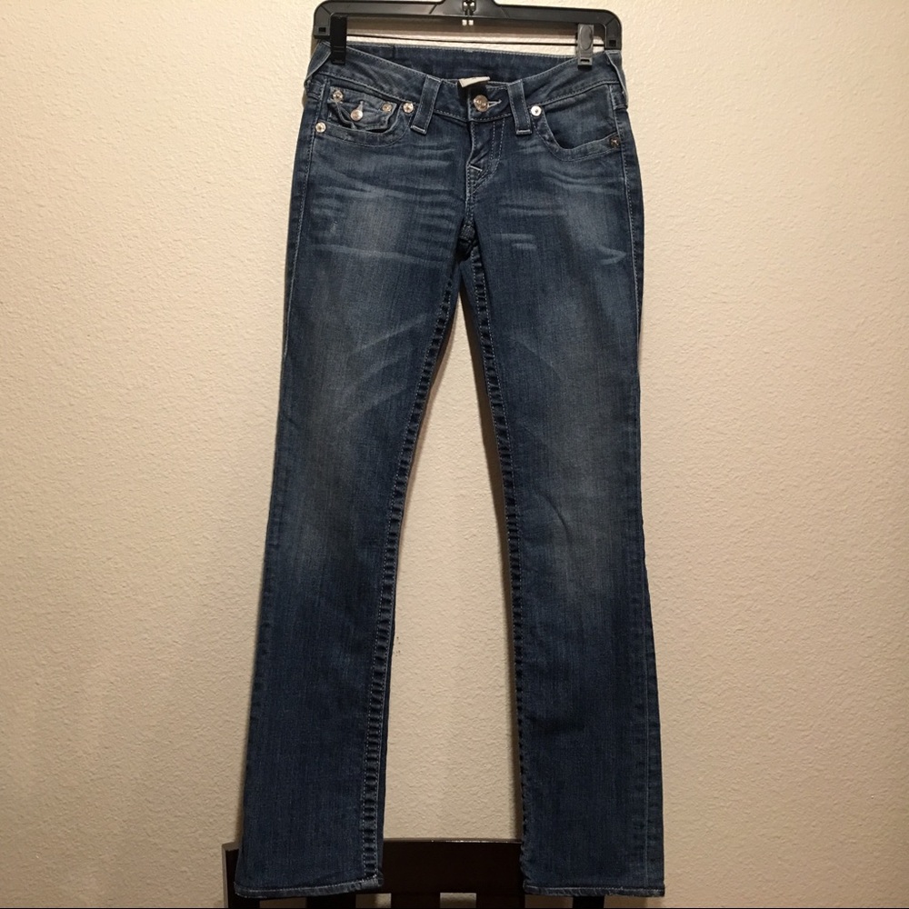 True Religion, Studded small diamond jeans.